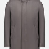 Wool Car Coat with Removable Knitted Collar (7669941370995)