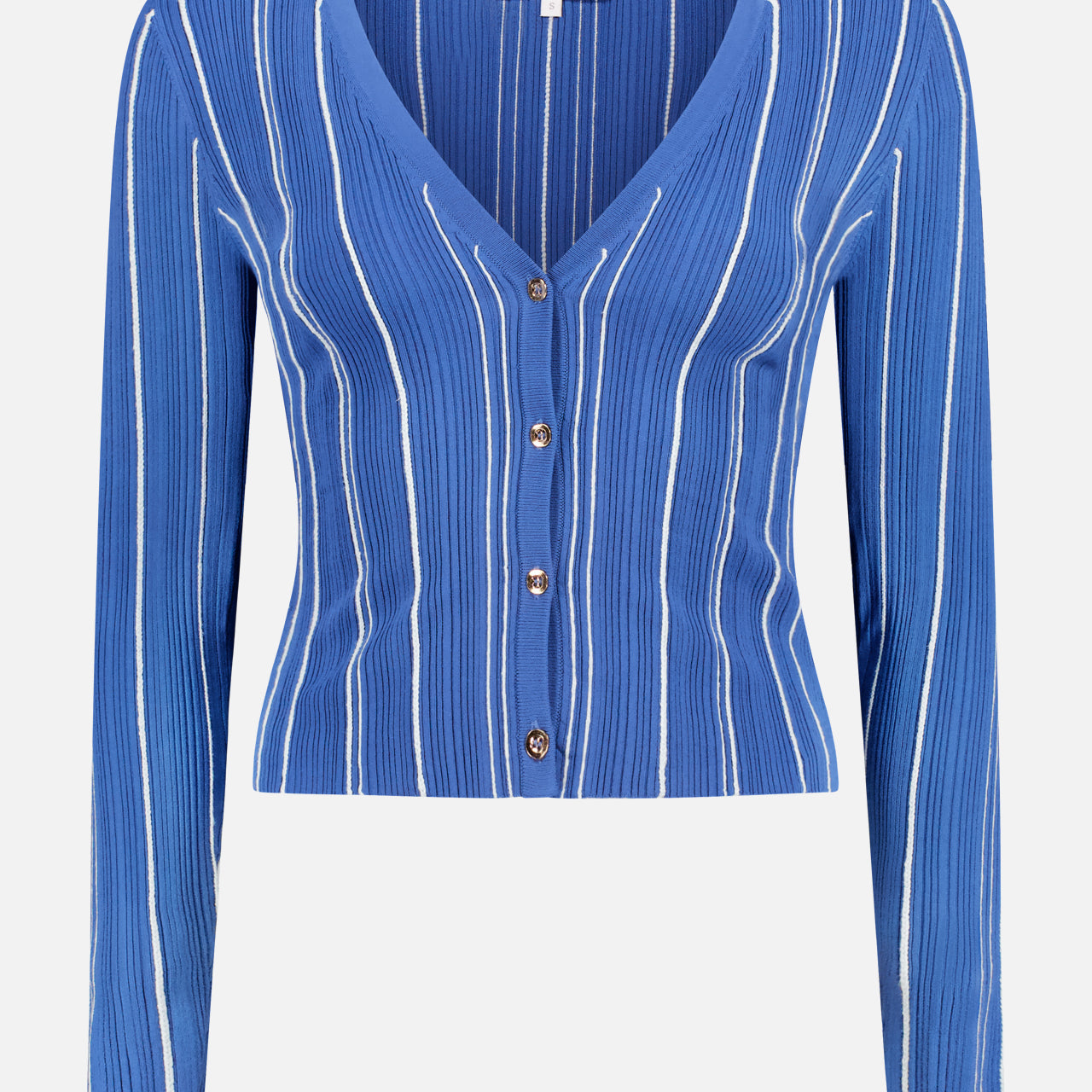 Pearl Stripe Cropped Cardigan (14670001176939)