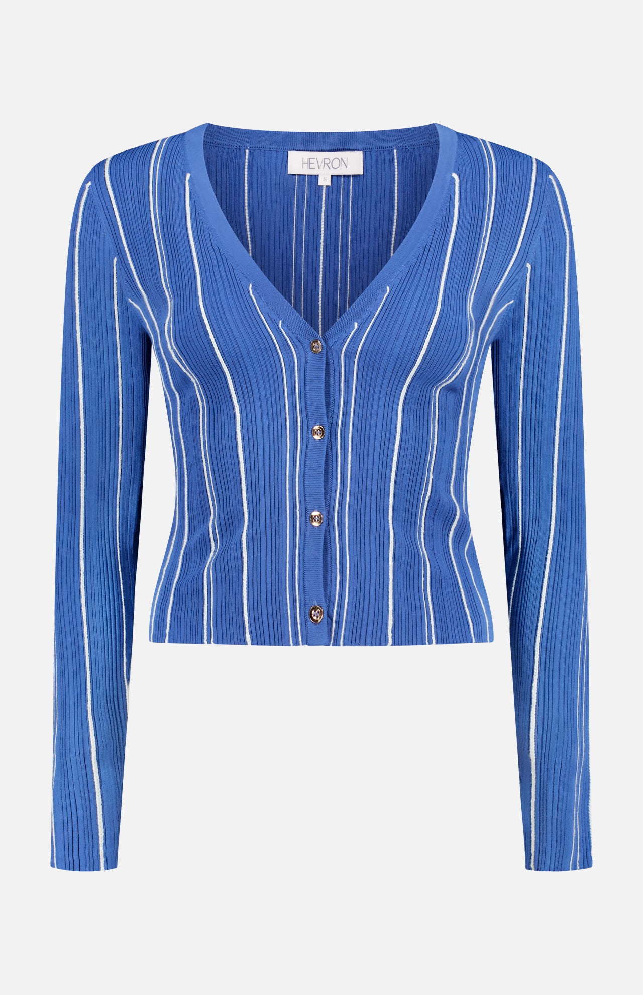 Pearl Stripe Cropped Cardigan (14670001176939)
