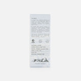 The back of The Condish Hair Conditioner box by HIGHLAND STYLE CO. features information about its ingredients and benefits, along with icons indicating it is vegan, cruelty-free, and recyclable. The description emphasizes that this lightweight conditioner hydrates hair without weighing it down and is silicone free for a natural feel. A mountain illustration appears at the bottom of the white background.