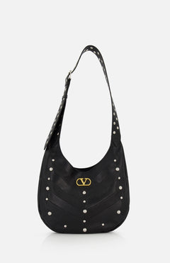 VALENTINO GARAVANIStudded Leather Hobo BagA.K. Rikk's