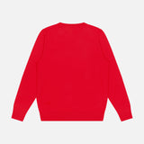 The ISAIA Wool Crewneck Sweater is shown from the back against a white background—a classic long-sleeve essential for men's knitwear collections.