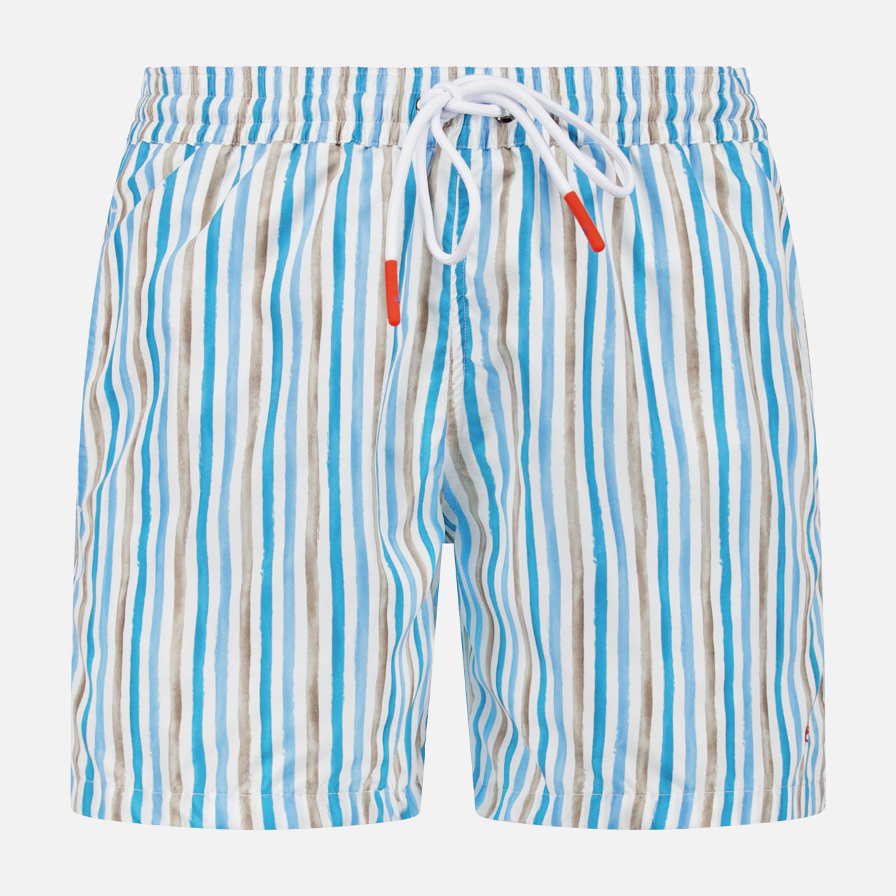 Drawstring Stripe Swim Trunk (14657512735083)