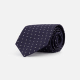 Fantasia Cravatte Micro Print Silk Tie (14658005500267)