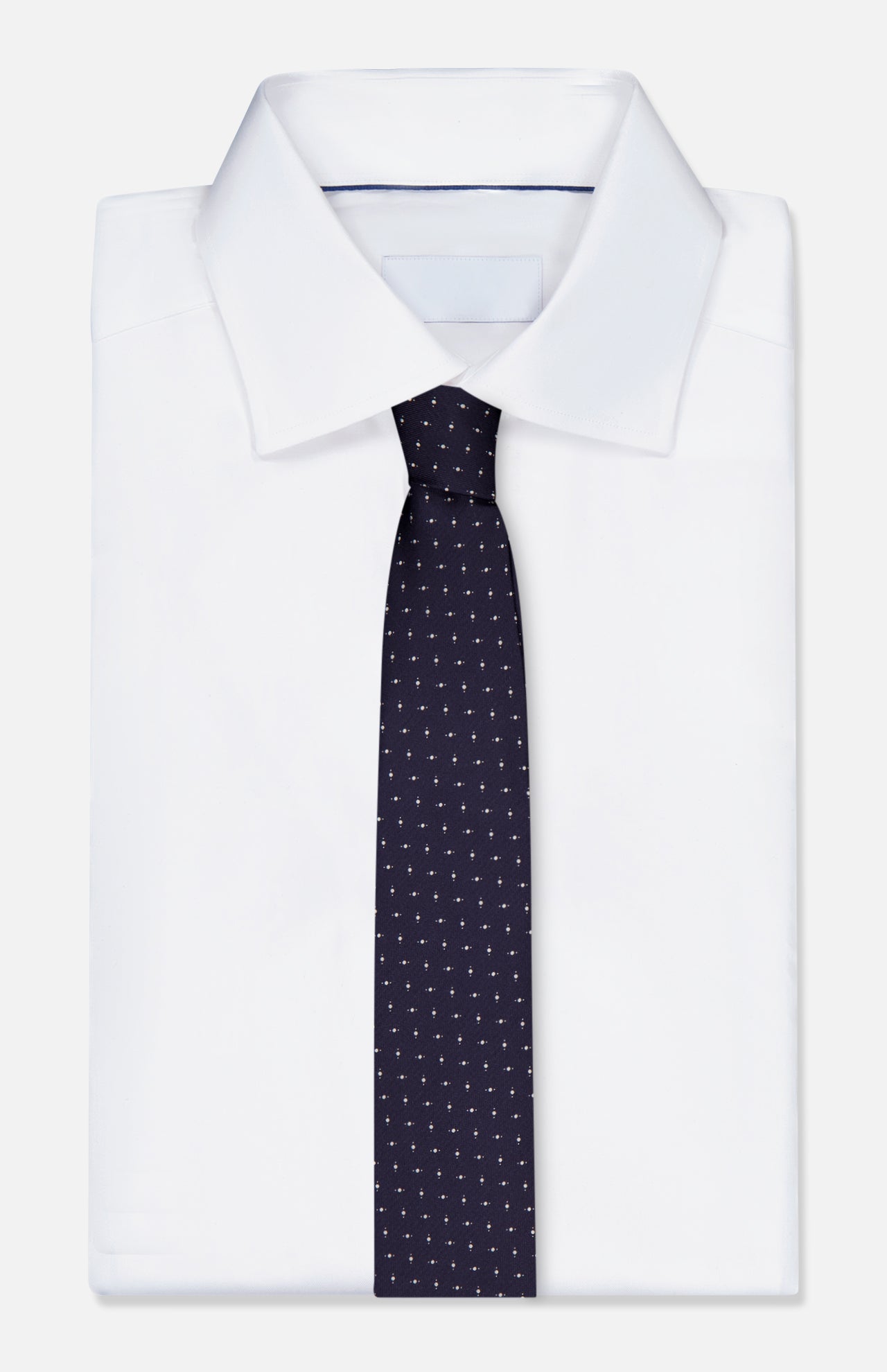 Fantasia Cravatte Micro Print Silk Tie (14658005500267)