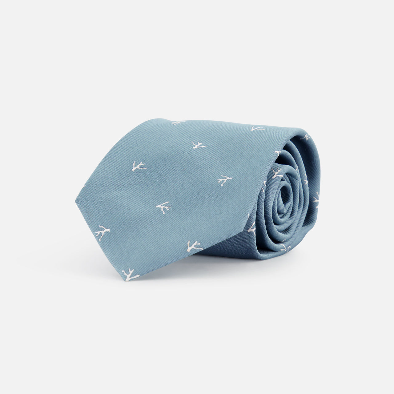 Fantasia Cravatte Coral Print Silk Tie (14658005533035)