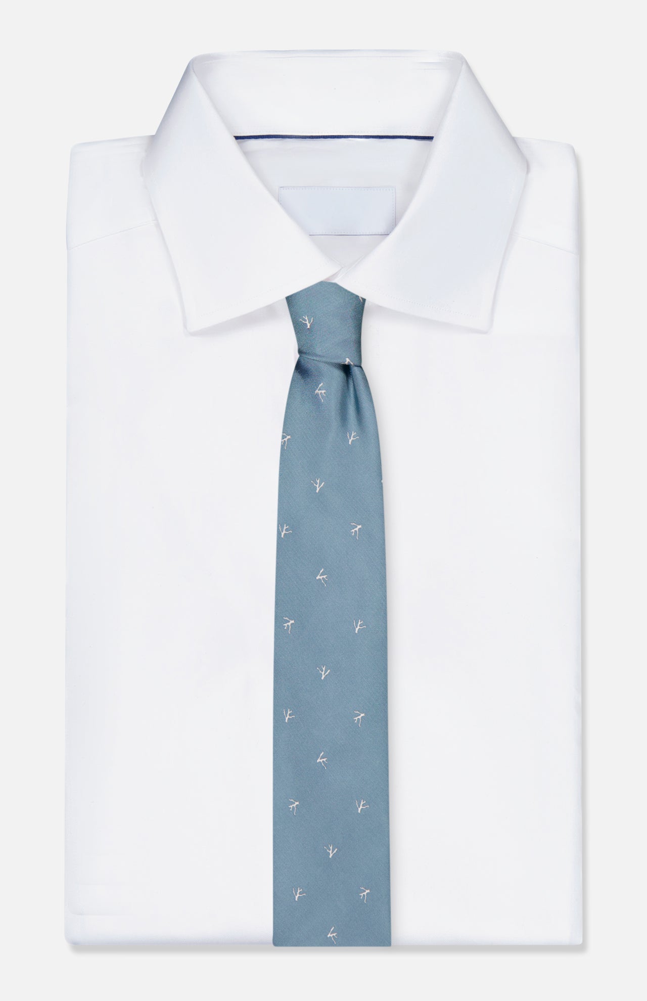 Fantasia Cravatte Coral Print Silk Tie (14658005533035)