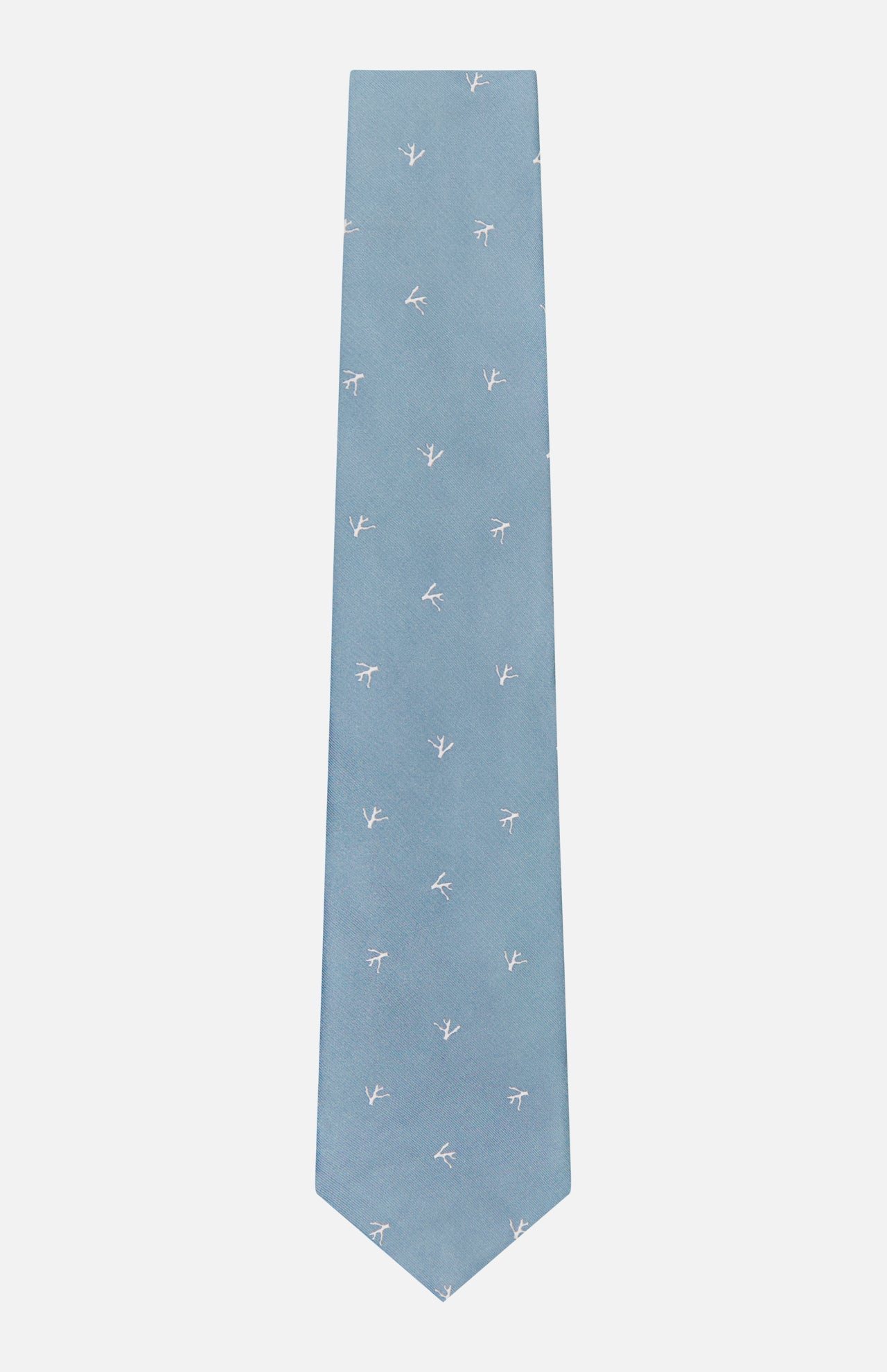 Fantasia Cravatte Coral Print Silk Tie (14658005533035)