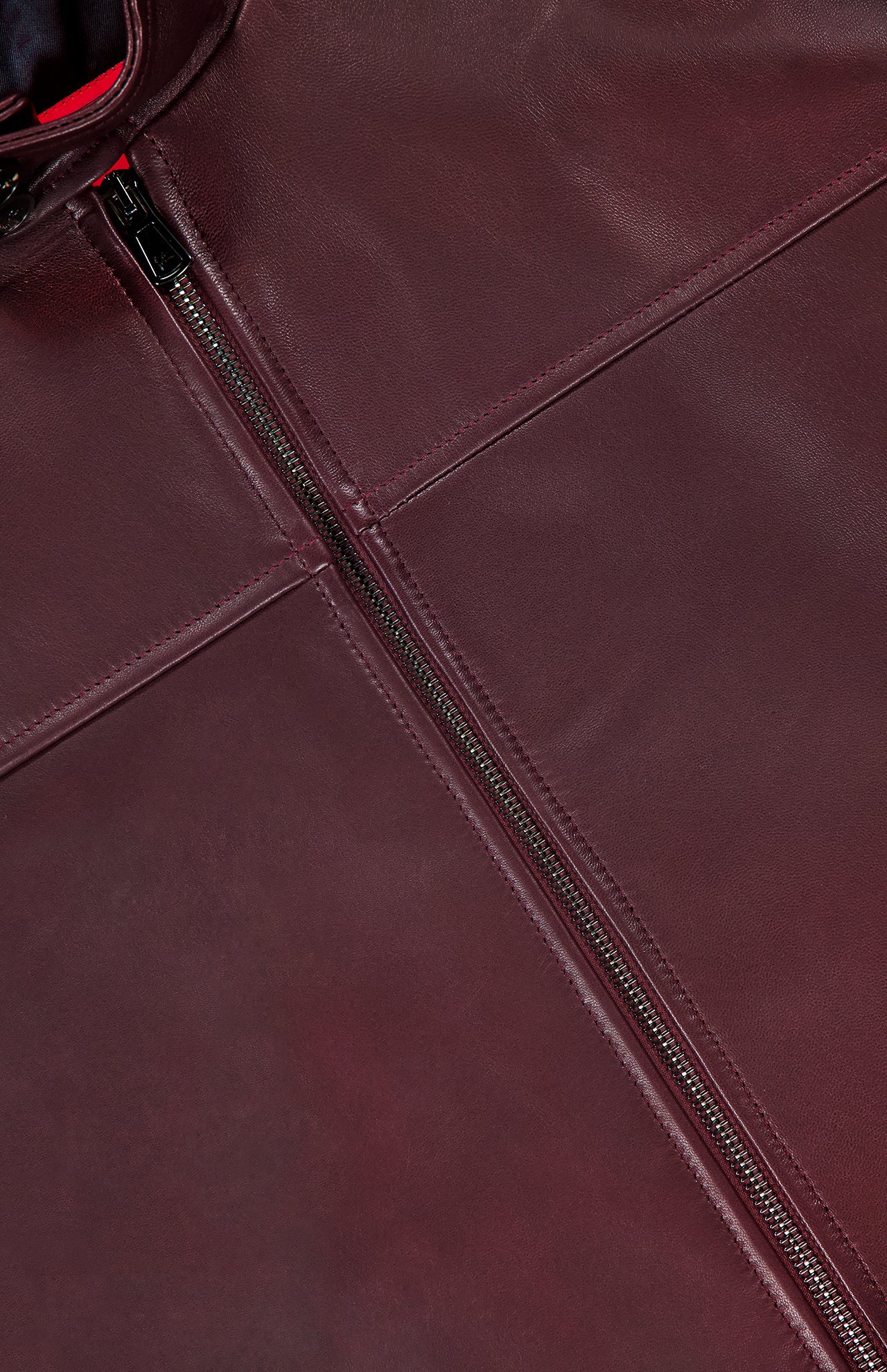 Leather Zip Cuff Motorcycle Jacket (14693731926379)
