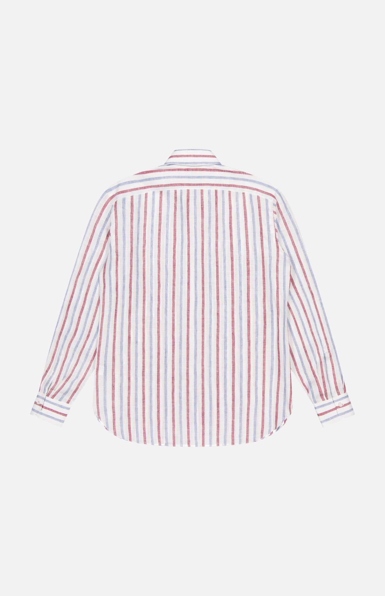 トップス The CLASIK COLLARLESS SHIRT STRIPE 46 RCS0097-COLLARLESS-SHIRT-C05CC