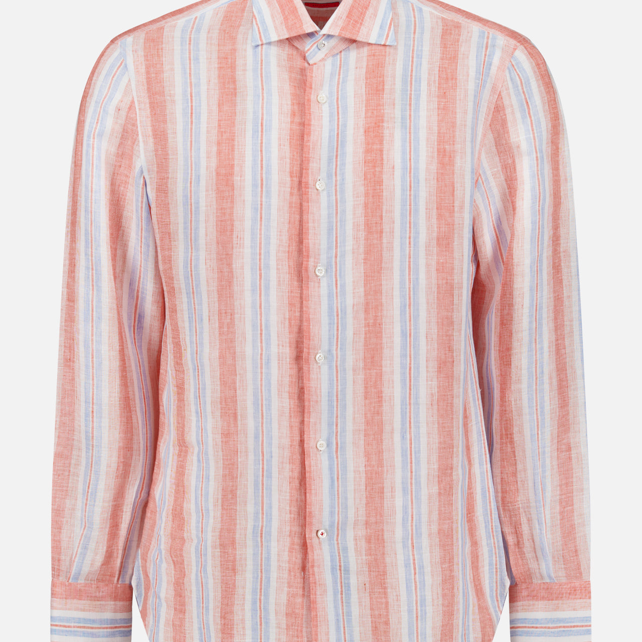 Linen Summer Stripes Long Sleeve Shirt (14657512309099)