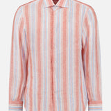 Linen Summer Stripes Long Sleeve Shirt (14657512309099)