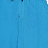 The ISAIA Drawstring Wide Leg Linen Corallo Trouser Pant features side pockets and decorative outer seam stitching, shown from waist to mid-leg—ideal for a breezy vacation look.
