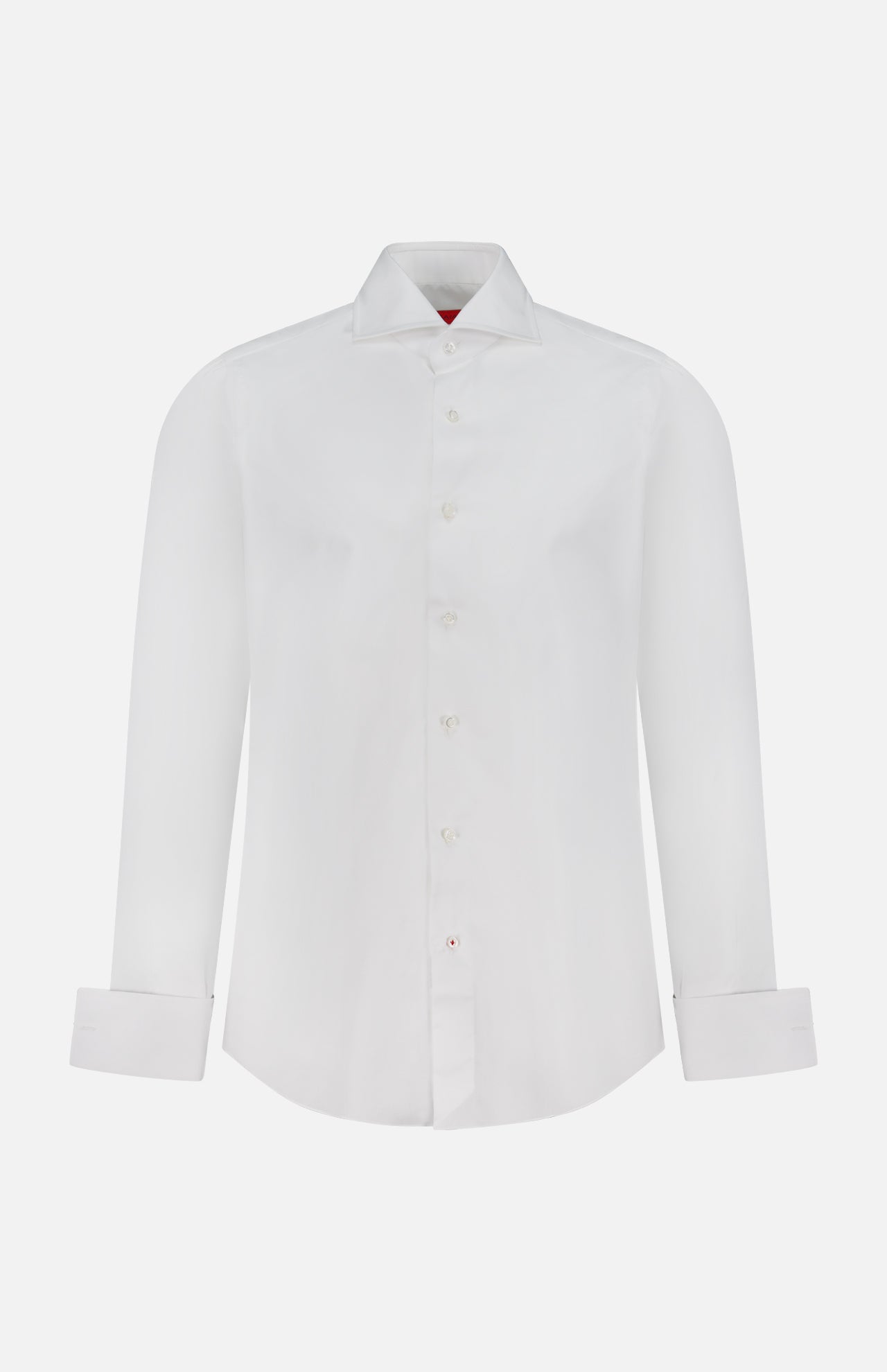 The ISAIA Tuxedo Long Sleeve Woven Shirt features a classic collar and button-down front, ideal for formal attire or as a tuxedo shirt. Displayed on a plain white background.