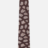 Patterned Paisley Print Silk Tie (14658005696875)