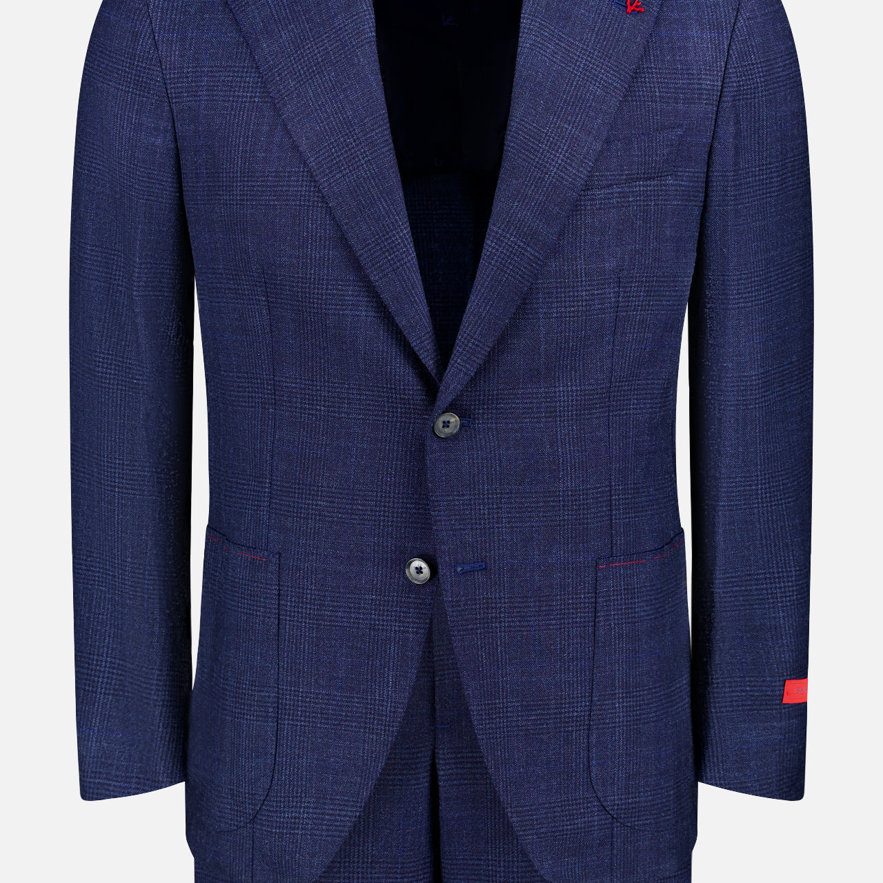 Silky Wool Tonal Plaid Suit (14693707317611)