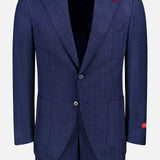 Silky Wool Tonal Plaid Suit (14693707317611)
