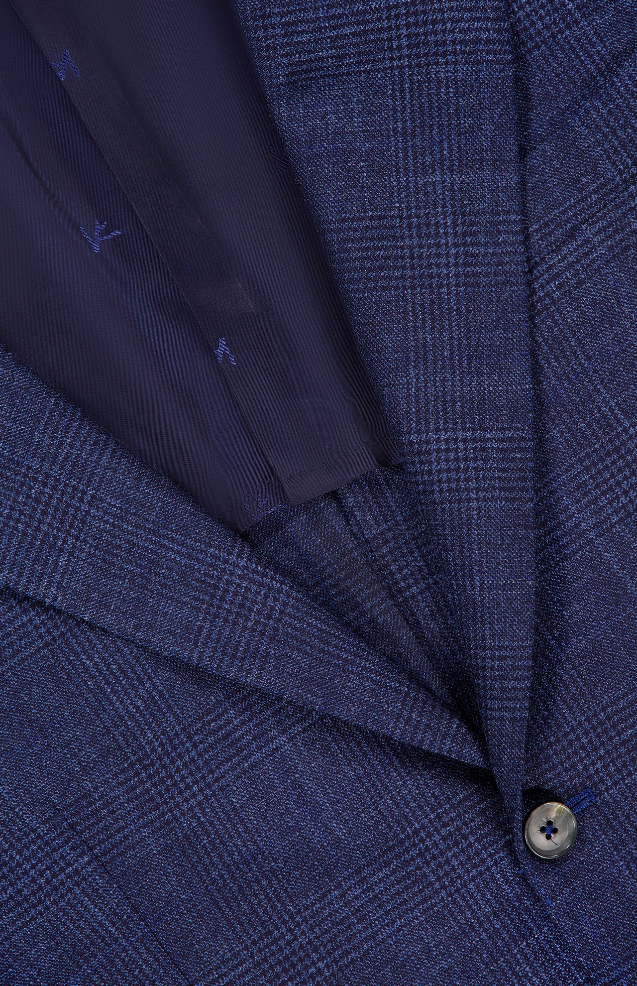 Silky Wool Tonal Plaid Suit (14693707317611)