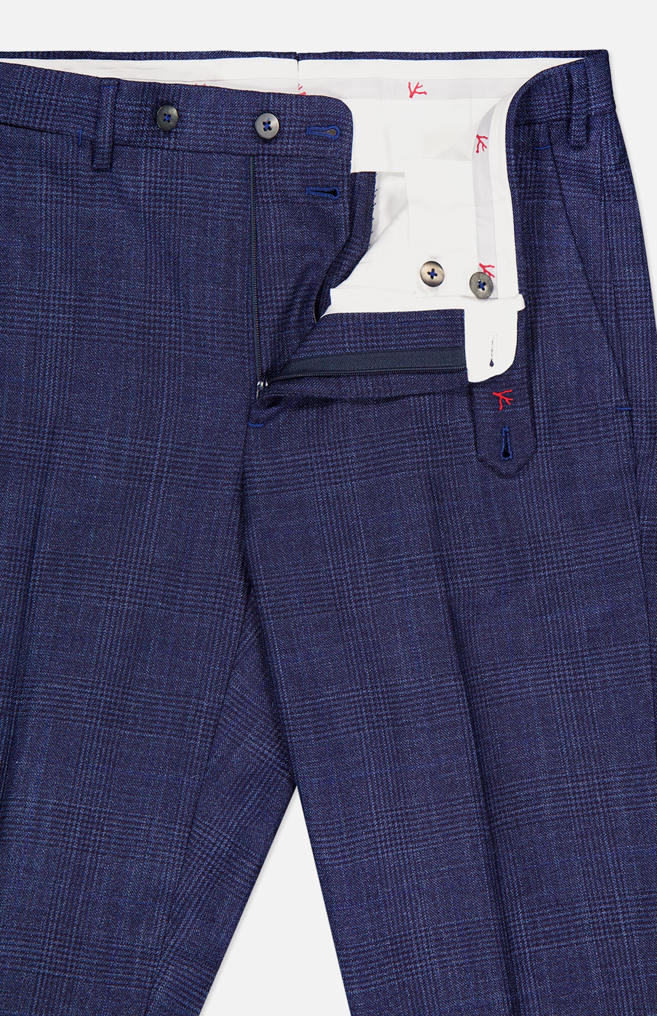Silky Wool Tonal Plaid Suit (14693707317611)