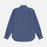 Solid Cotton Melange Dress Shirt (14693707055467)
