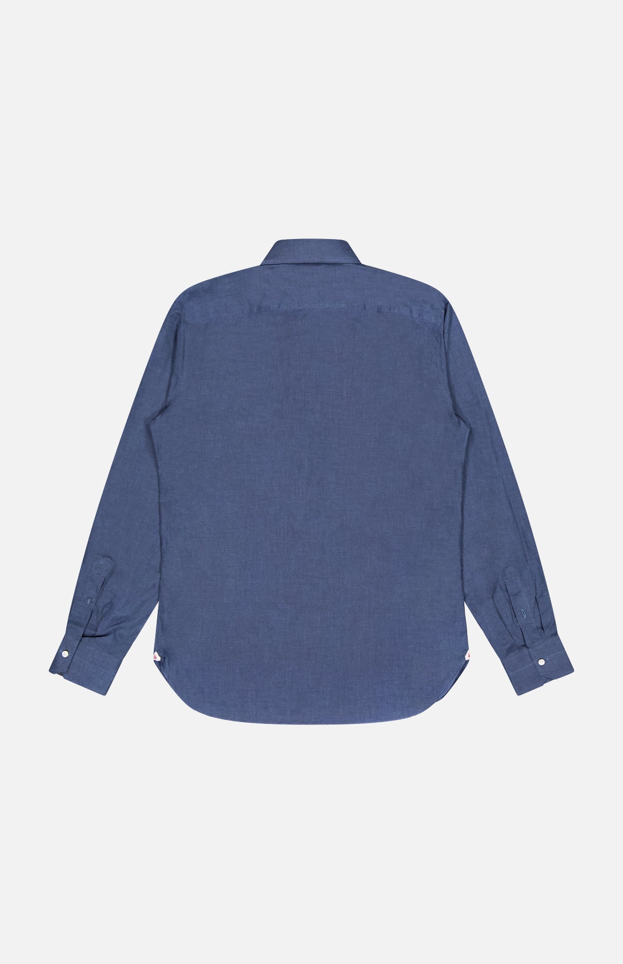 Solid Cotton Melange Dress Shirt (14693707055467)