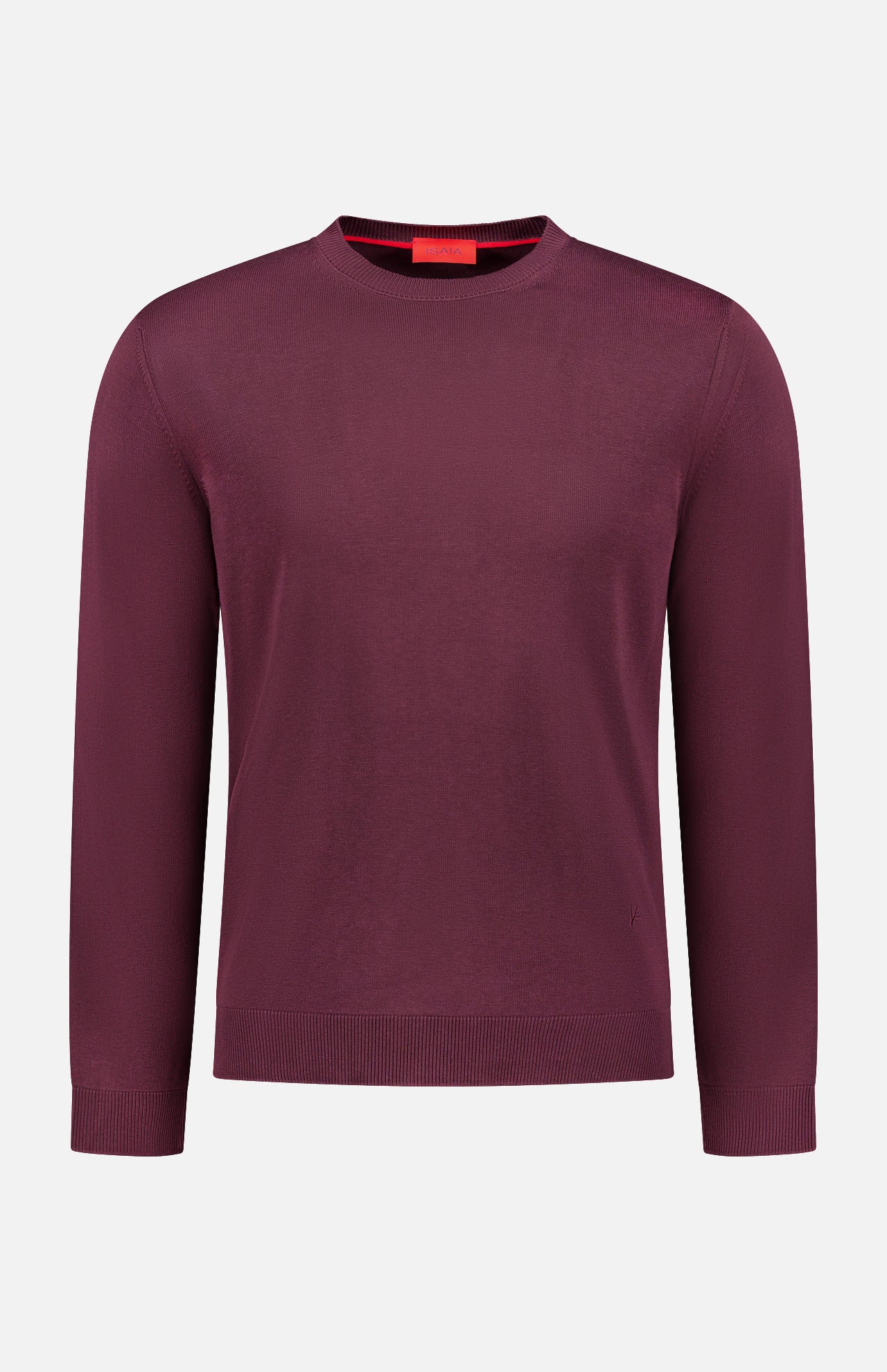 Solid Silk Crew Neck Sweater (14693732024683)