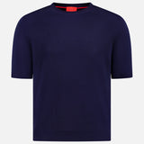Solid Silk Knit Tee (7760790683763)