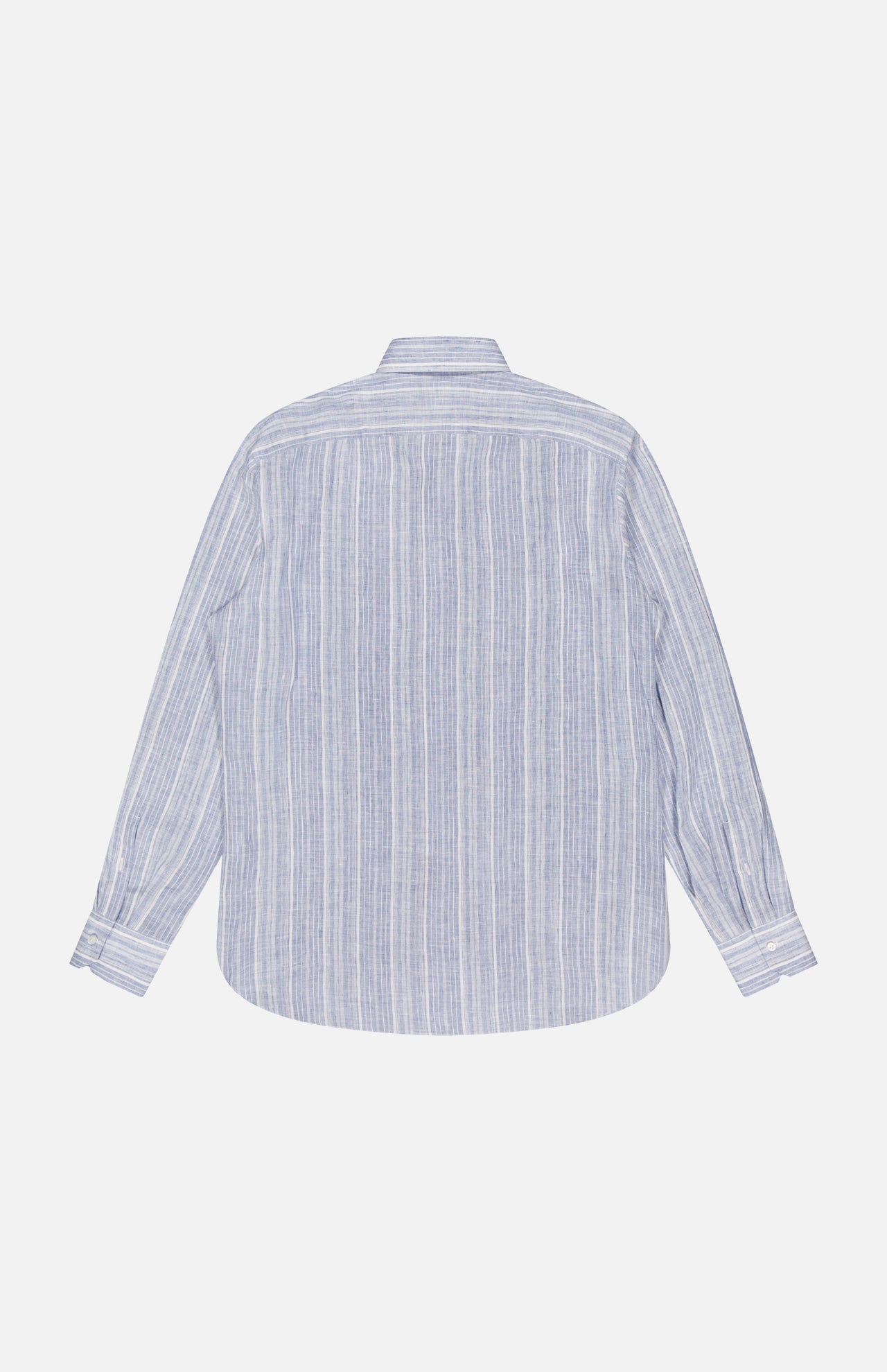 Isaia Men's Summer Stripes Linen Long Sleeve Shirt | A.K. Rikk's