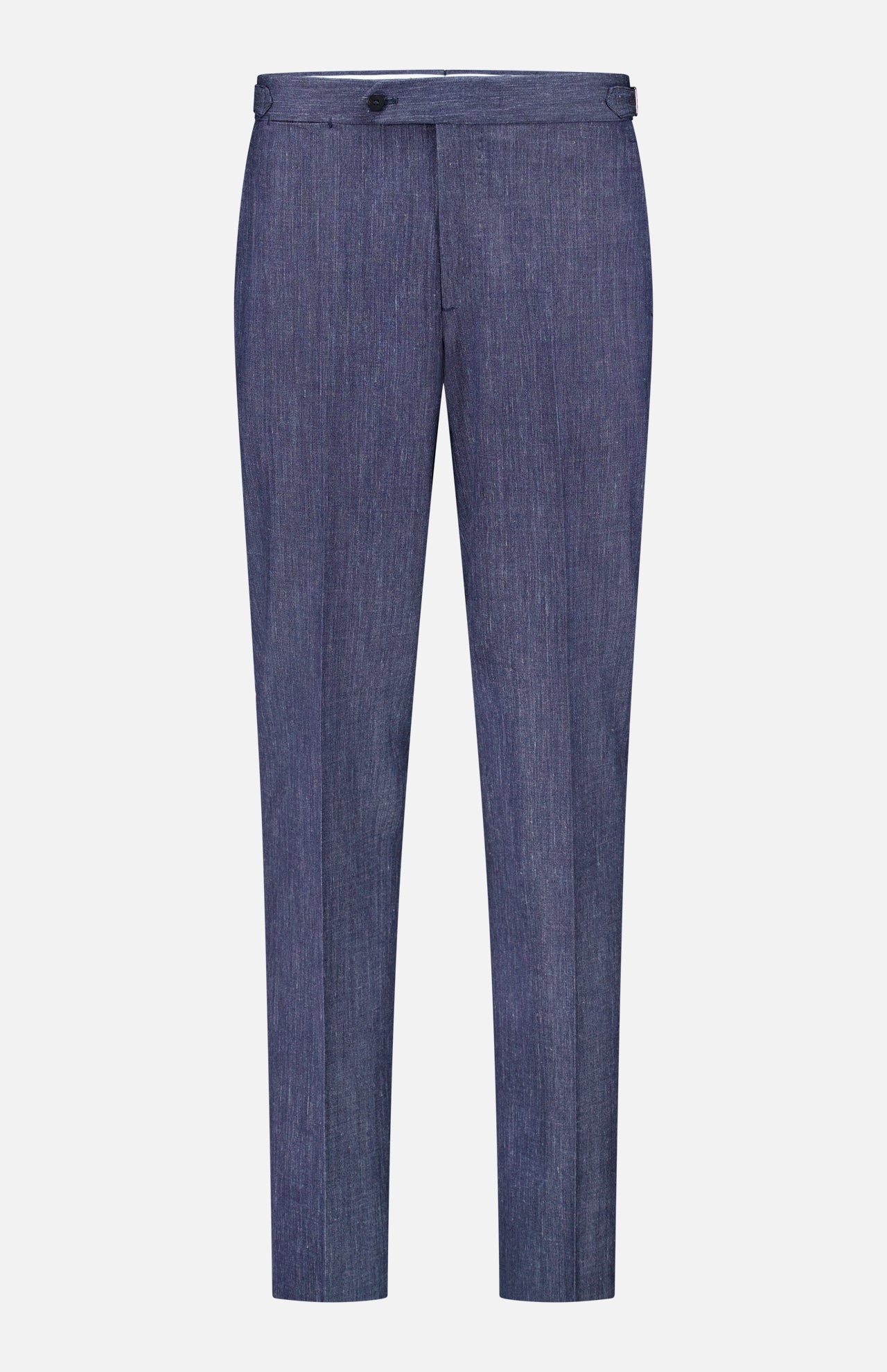 The ISAIA Summertime Denim Effect Trouser Pant is crafted from denim-effect fabric and features adjustable side tabs for a comfortable fit.