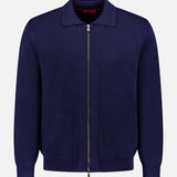 Wool Cashsilk Full Zip Sweater (14738700927339)