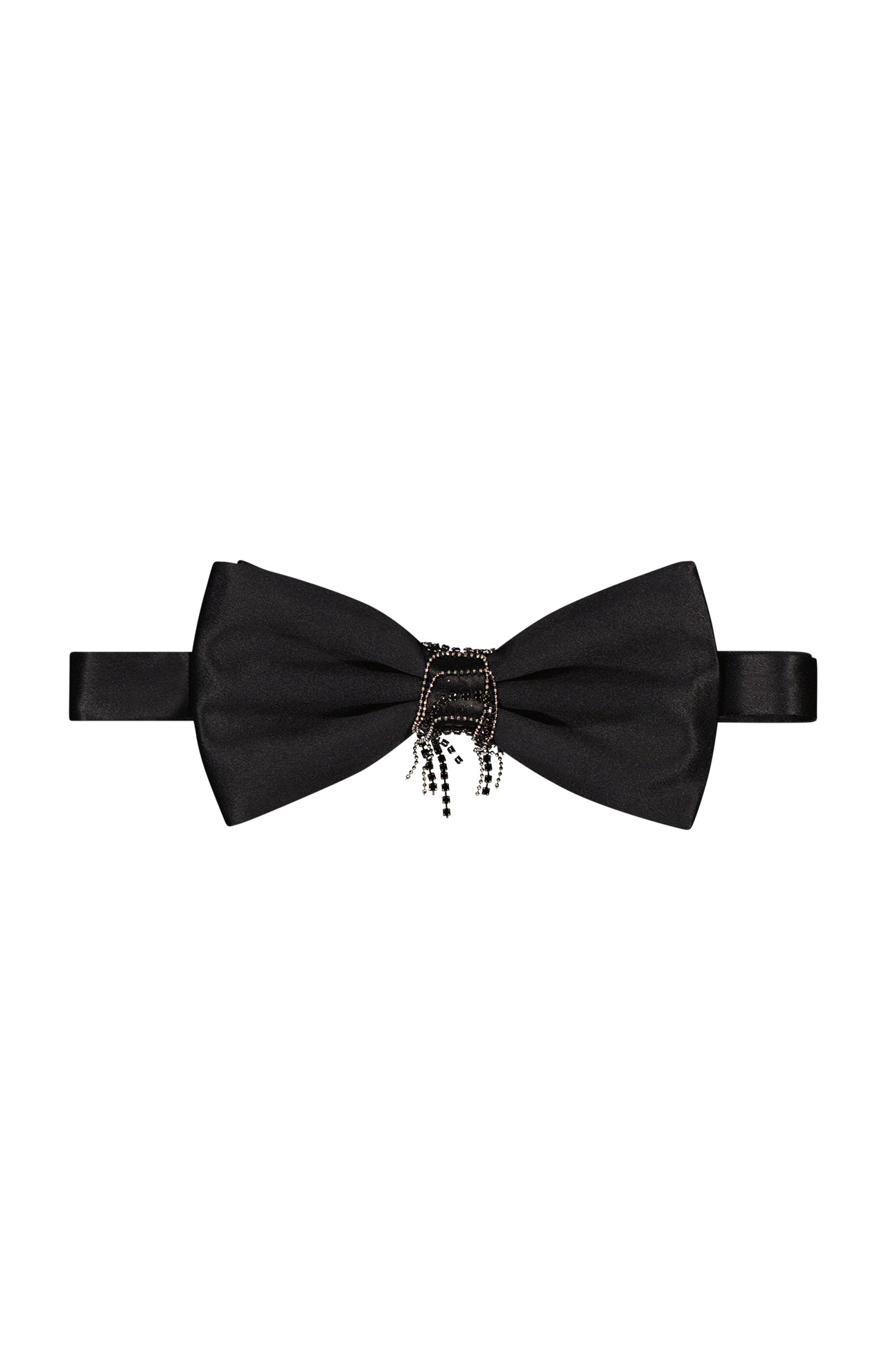 Center Rhinestone Fringe Bow Tie (7144944992371)