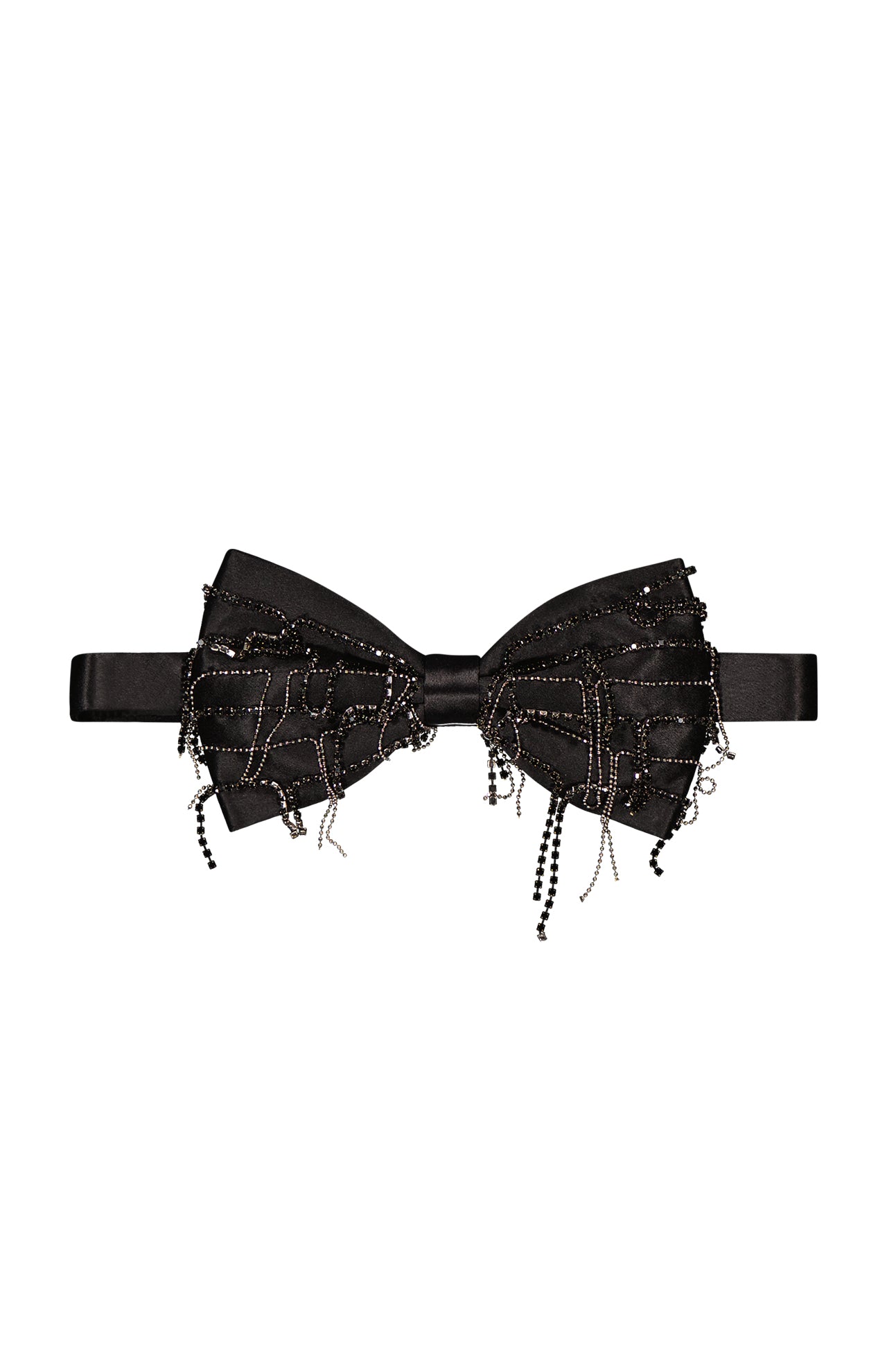 Rhinestone Fringe Bow Tie (7144944959603)