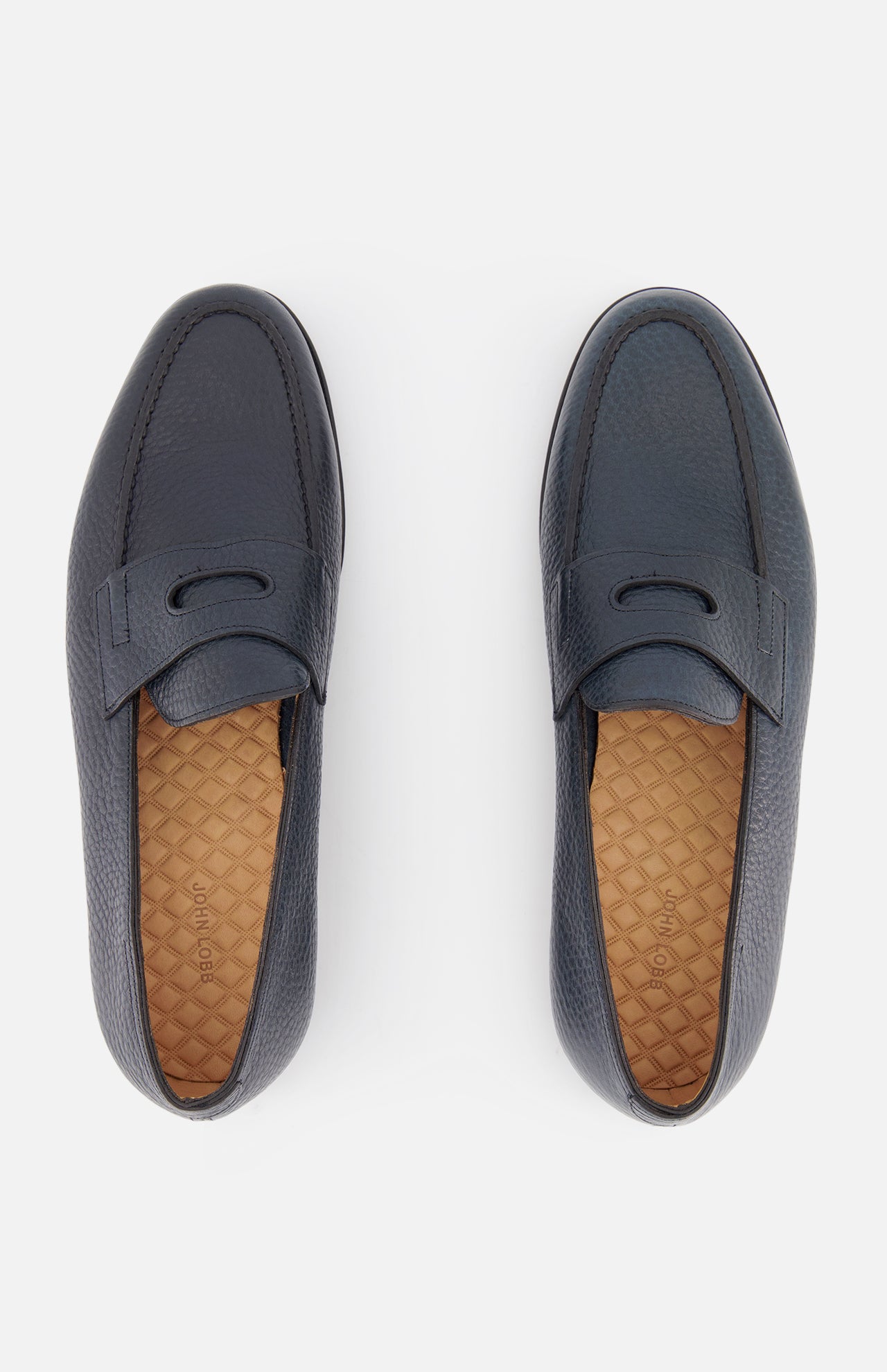 John Lobb Men's Lopez Moorland Grain Loafer | A.K. Rikk's