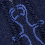 Anchor Embroidery Zipped Hoodie Sweater (14687242813803)
