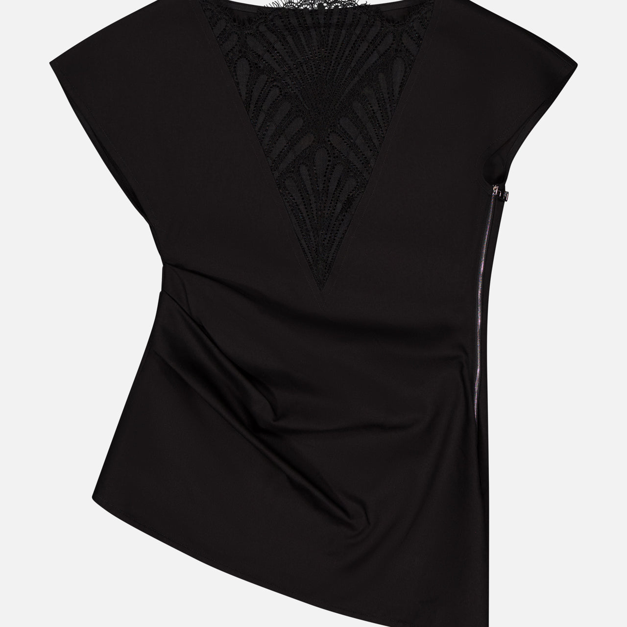 Asymmetric Draped Top (14669119422827)