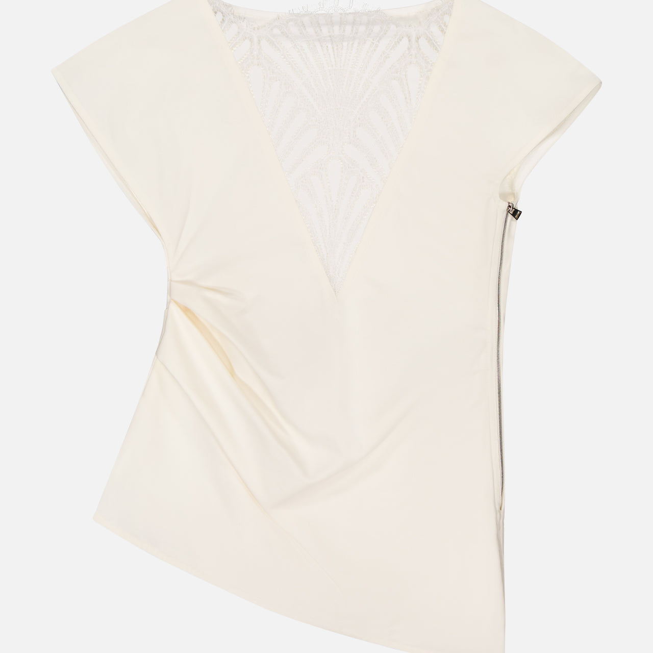Asymmetric Draped Top (14669119357291)
