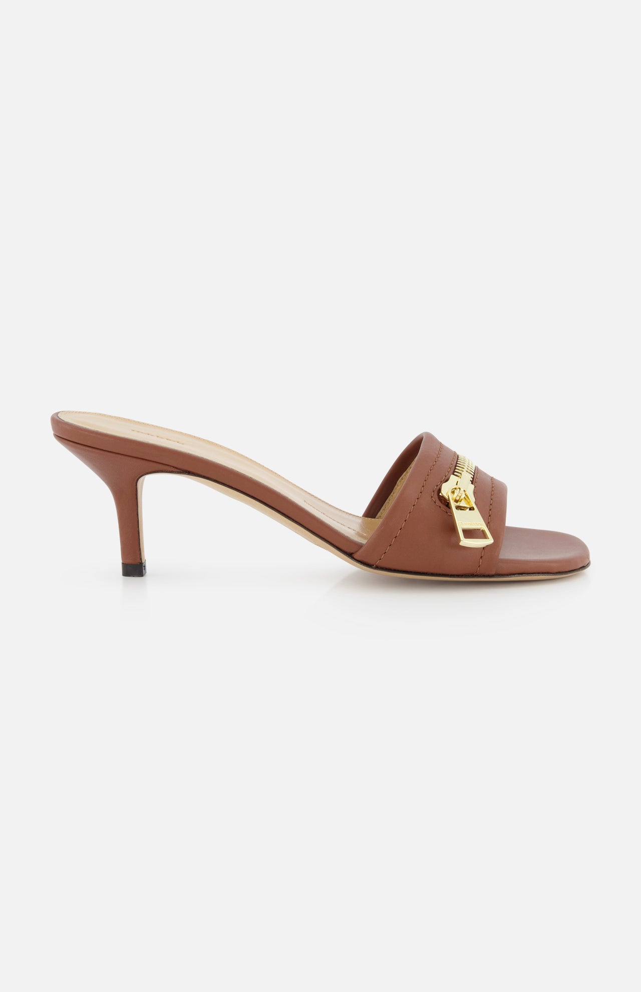 Biker Heel Zipper Sandal (14673295999339)