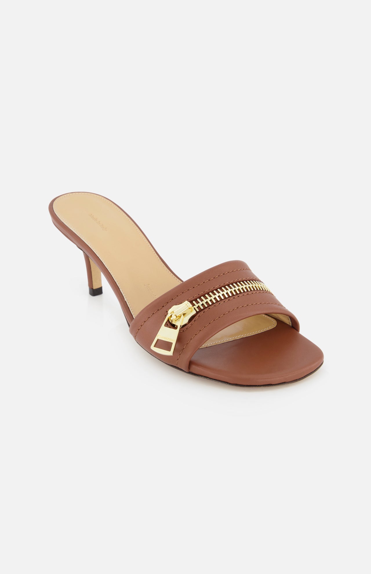 Biker Heel Zipper Sandal (14673295999339)
