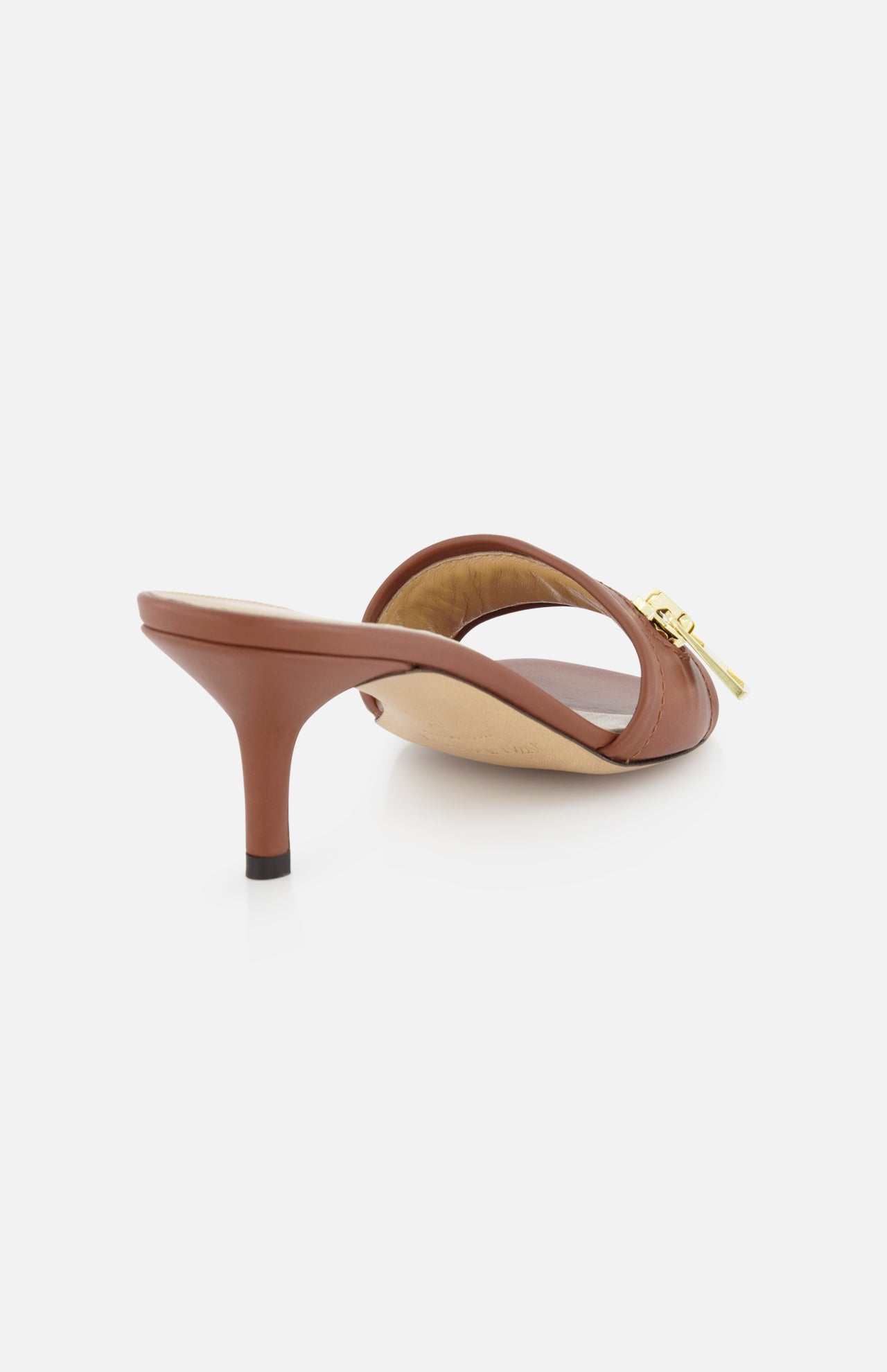 Biker Heel Zipper Sandal (14673295999339)