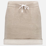 Contrast Hem Chenille Skirt (7647696060531)