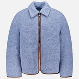 Contrast Trim Casual Jacket (14695722516843)