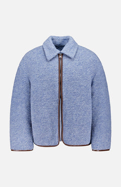 Contrast Trim Casual Jacket (14695722516843)
