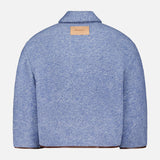Contrast Trim Casual Jacket (14695722516843)