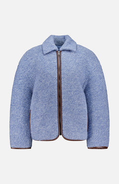 Contrast Trim Casual Jacket (14687242682731)