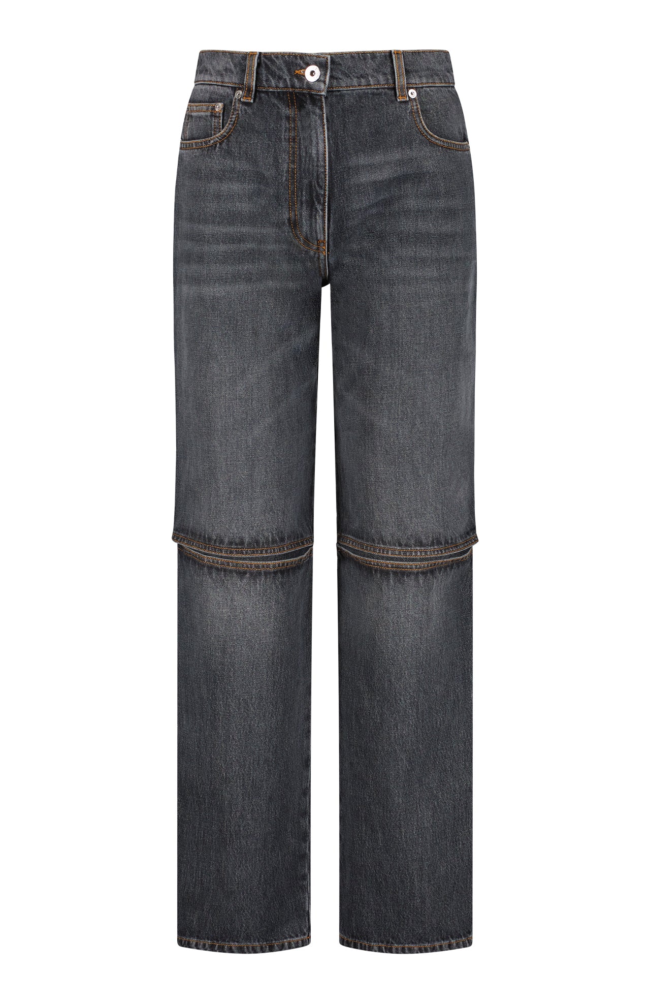 Cut Out Knee Bootcut Jeans (7312310206579)