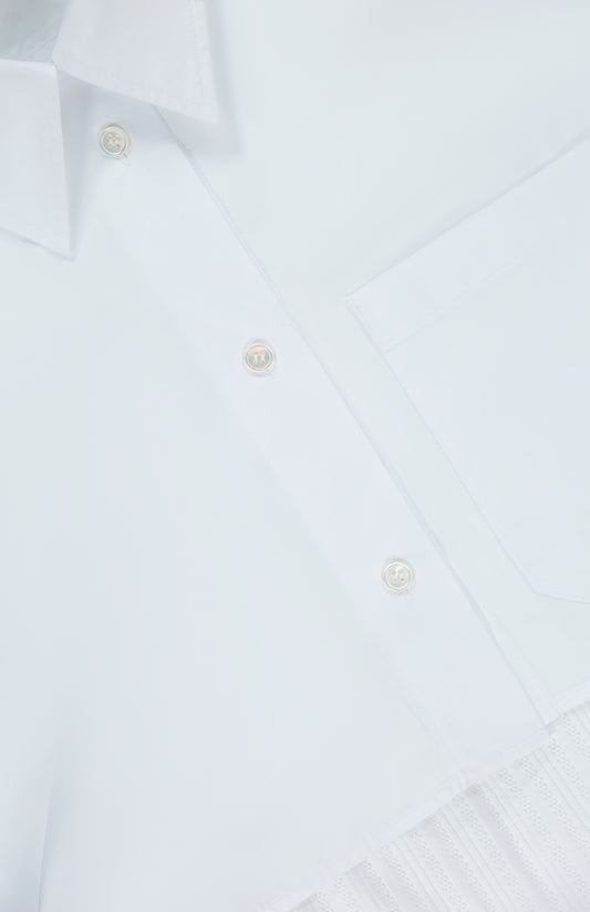 Front Knot Hybrid Shirt Dress (7399220740211)