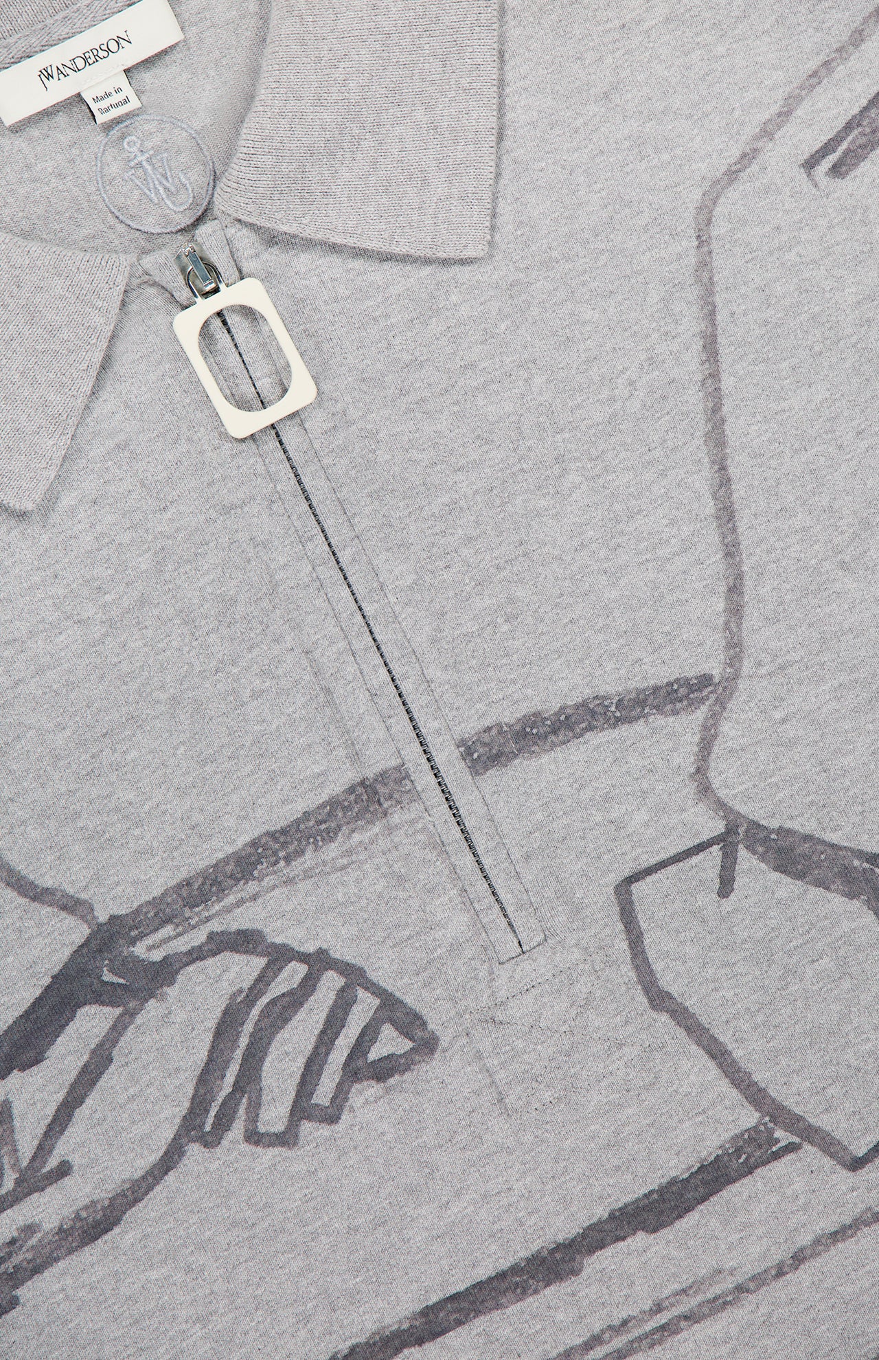 Printed Rugby Polo Sweatshirt (14695722582379)