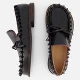 Ruffle Leather Moccasin Loafer (14642259624299)
