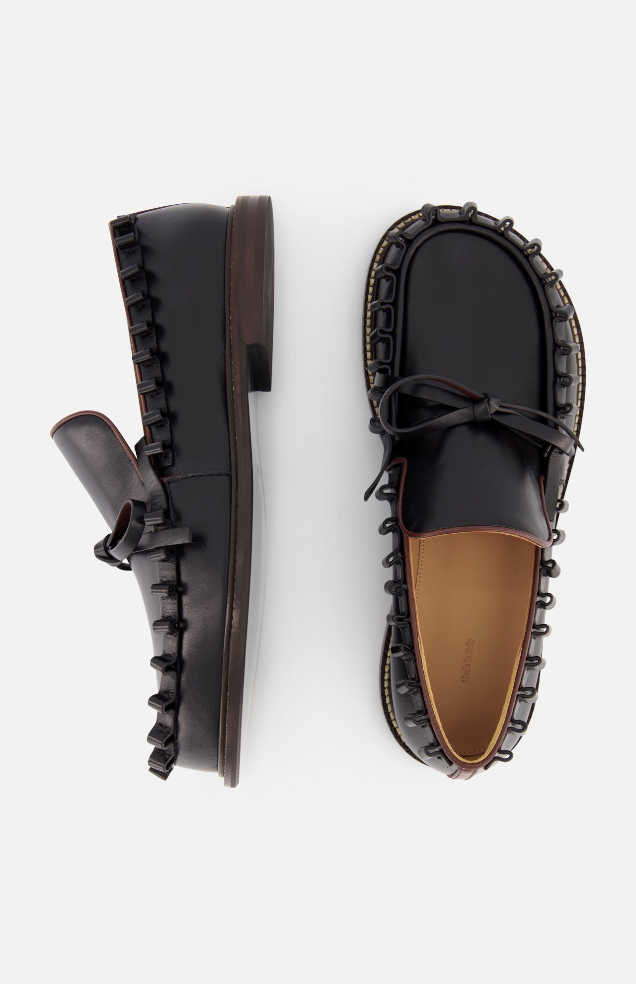Ruffle Leather Moccasin Loafer (14642259624299)