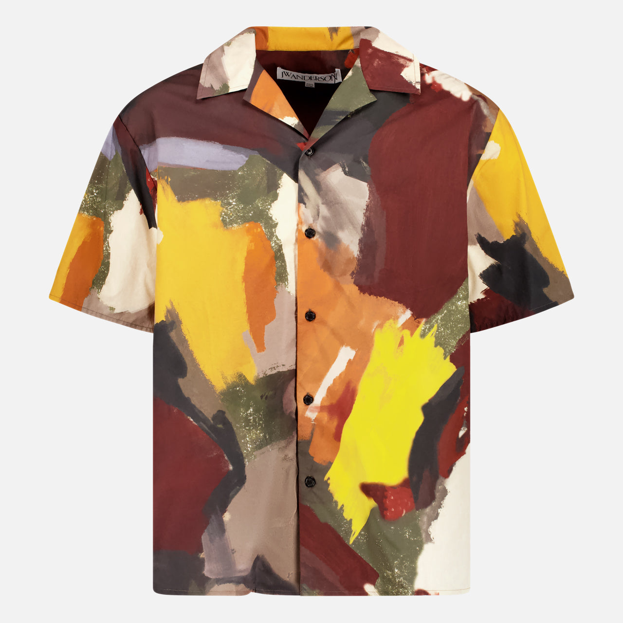 Short Sleeve Abstract Printed Shirt (14622007296363)